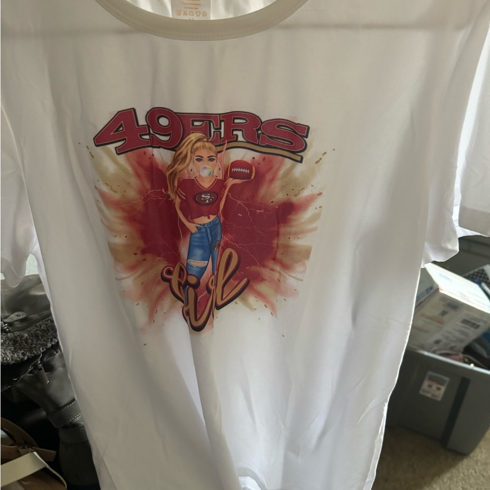 Women 49 er fan shirt can make any size